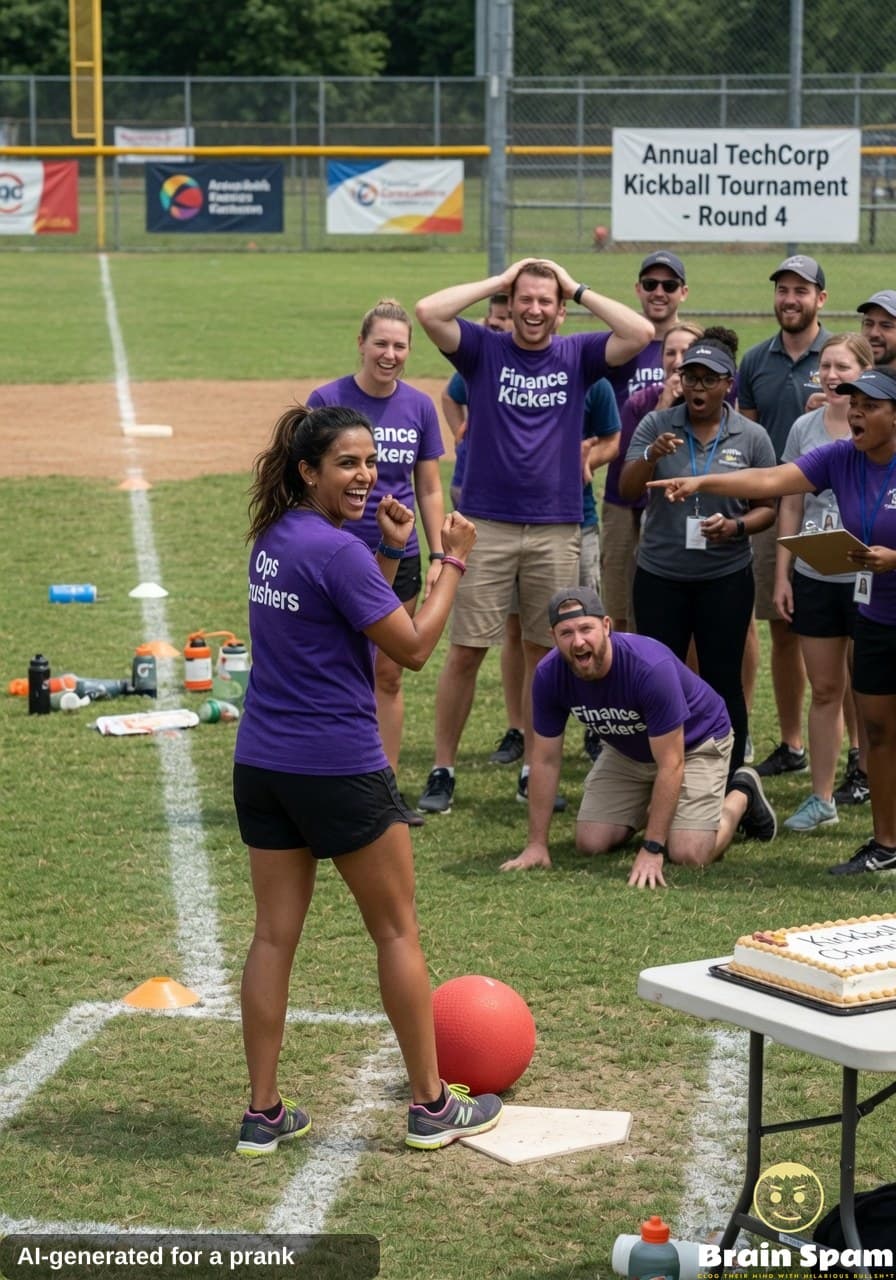 Priya Anand dominates company kickball tournament after viewing single instructional video